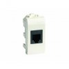 DKC 76457B Ком.роз. RJ45 кат.5e экран., 8P8C, Brava, белая, 1мод