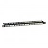 DKC RNKPP2405BK Патч-панель наборная 19",0,5U, под 24 модуля Keystone, UTP/STP