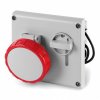 DKC DIS4051687 Розетка панельная с механической блокировкой IP67 16А 3P+E+N 400В