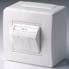 DKC 10665B Коробка в сборе с 1 розеткой RJ45