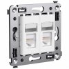 DKC 4400294 Компьютерная розетка RJ-45 в стену, кат.6 двойная