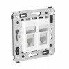 DKC 4400374 Компьютерная розетка RJ-45 в стену, кат.6А двойная