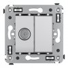 DKC 4404513 Розетка TV проходная в стену