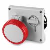 DKC DIS4053287 Розетка панельная с механической блокировкой IP67 32А 3P+E+N 400В