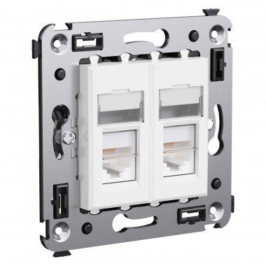 Фотография товара 'DKC 4400394 Компьютерная розетка RJ-45 в стену, кат.6'