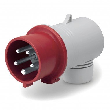 Фотография товара 'DKC DIS2213237 Вилка кабельная угловая IP44 32A 3P+E+N 400В'