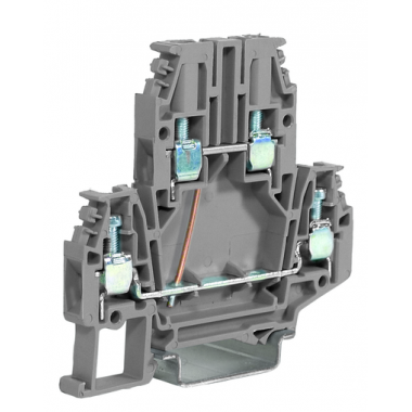 Фотография товара 'DKC ZDB417GR DBC.4/CI/GR(Ex) Клемма проходная 4 кв.мм., 2 уровня, уровни перемкнуты, винт'
