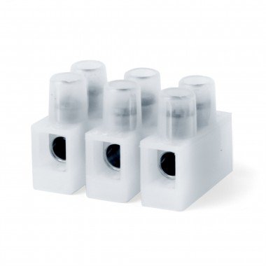 Фотография товара 'DKC 43103NYR КЛЕММНИК Полиамид 6.6, 3р, 110 град., 450V, 24А, 2,5мм.кв. (р)'