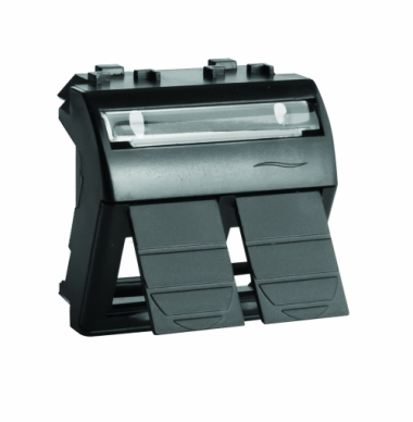 Фотография товара 'DKC 77614N Адаптер для двух информационных разъемов Keystone'