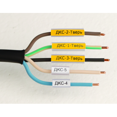Фотография товара 'DKC NUTFL15 Маркировка для провода, гибкая, для трубочек. 4х15мм'