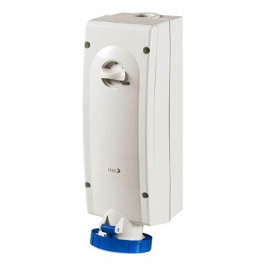 Фотография товара 'DKC DIS5616383 Розетка настенная с механической блокировкой IP67 63А 2P+E 230В'