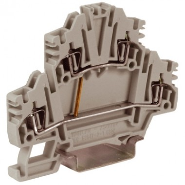 Фотография товара 'DKC ZHD450GR HMD.2N/CIGR(Ex), 2-х уровневый проходной зажим, 2,5 кв.мм'