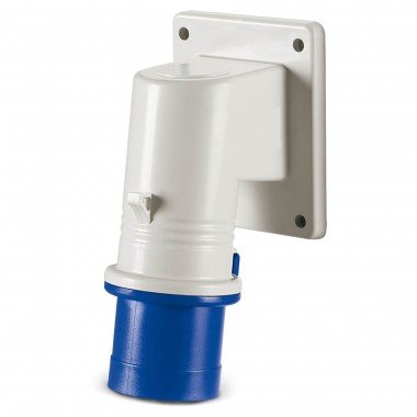 Фотография товара 'DKC DIS2421693 Вилка панельная с наклоном IP44 16А 2P+E 250В'