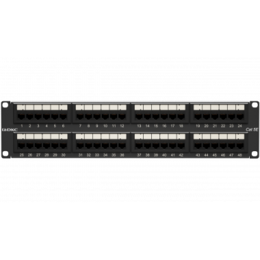 Фотография товара 'DKC RN5PPU242 Патч-панель 19",2U,CAT5E, 48 портов RJ45, неэкранированная'