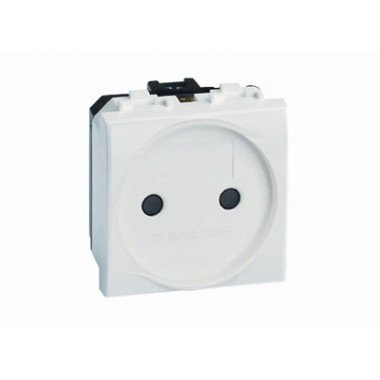 Фотография товара 'DKC 77483N Электрическая розетка, без заземления, со шторками'