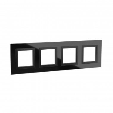 Фотография товара 'DKC 4402828 Рамка из натурального стекла, "Avanti" 4 поста (8 мод.)'