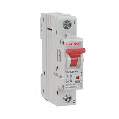 Фотография товара 'DKC MD63-1D8-10 Авт. выкл. модульный YON MD63 1P 8А D 10kA'