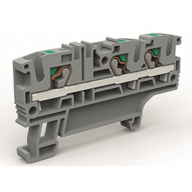 Фотография товара 'DKC ZEFC410BL Проходная клемма 3 точки подключения на 4 кв.мм'