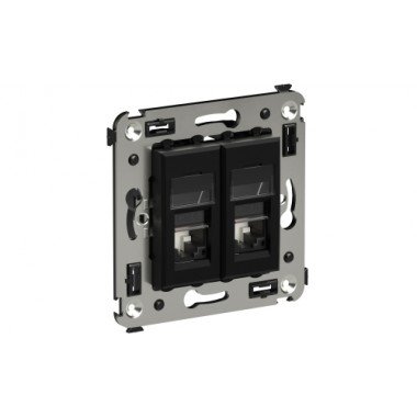 Фотография товара 'DKC 4412294 Компьютерная розетка RJ-45 в стену, кат.6 двойная'