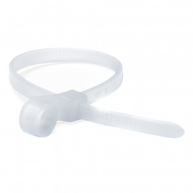 Фотография товара 'DKC 252150-I Хомут P6.6 с монтажным отверстием, белый, 3,6x150'