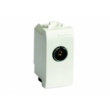 Фотография товара 'DKC 75581S TV розетка без согласующего сопротивления (проходная), слон. кость, 1мод.'