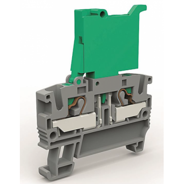 Фотография товара 'DKC ZEFF448GR Клемма с держателем предохранителя на 4 кв.мм с индикацией'