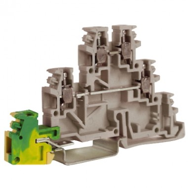 Фотография товара 'DKC ZTL500 TDE.2, 2 уровня+земля, проходной зажим 2,5 кв. мм'