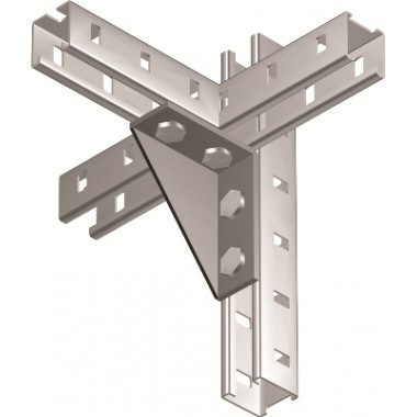 Фотография товара 'DKC BMC1022HDZ Уголок двойной усиленный левый, горячеоцинкованный'