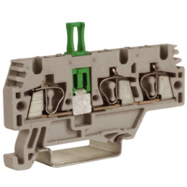 Фотография товара 'DKC ZHMS20GR HMM.2/1+2/SGR, проходной зажим, 1 ввод/2 вывода, 2,5 кв.мм'