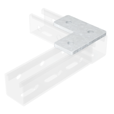 Фотография товара 'DKC IBMD1021C Пластина соединительная L-обр., длина 90х90 мм, 3отв.'