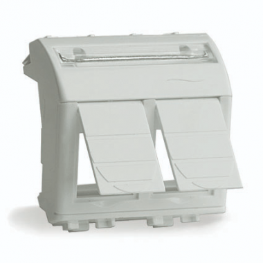 Фотография товара 'DKC 75614S Адаптер для двух информационных разъемов Keystone'