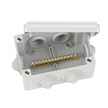 Фотография товара 'DKC NE3112 Коробка уравнивания потенциалов, 12 зажимов, 6 вводов д.25мм'