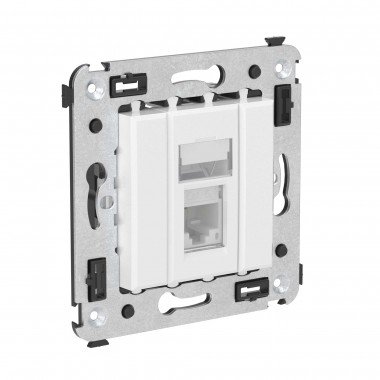 Фотография товара 'DKC 4400373 Компьютерная розетка RJ-45 в стену, кат.6А одинарная'