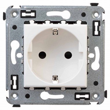 Фотография товара 'DKC 4400003 Розетка в стену, 2P+E, с з/ш, "Avanti"'