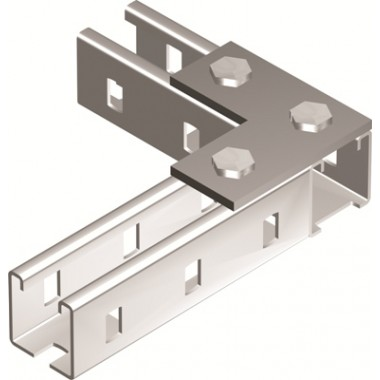 Фотография товара 'DKC BMD1021HDZ Пластина соединительная L-обр., длина 90х90 мм, 3отв.'