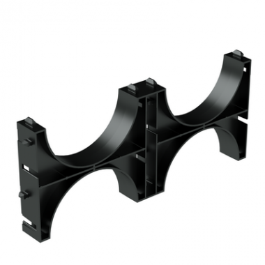 Фотография товара 'DKC 025902 Держатель расстояния (кластер) для двустенных труб, д.90мм, двойной'