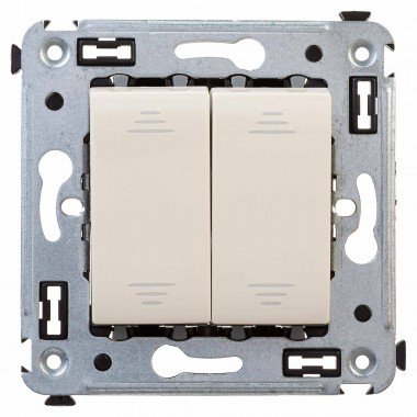 Фотография товара 'DKC 4405114 Переключатель двухклавишный в стену, "Avanti",'