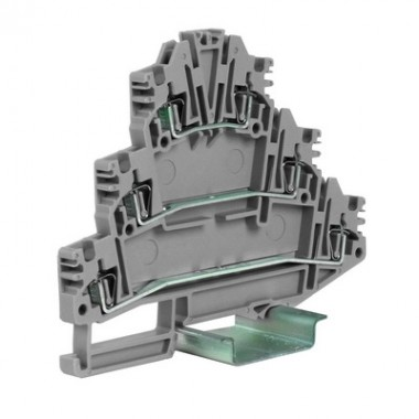 Фотография товара 'DKC ZHL200GR HLD.2/GR(Ex) пружинный зажим трех-уровневый 2,5 кв.мм'