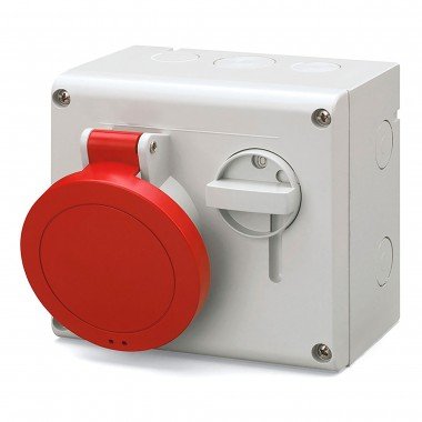 Фотография товара 'DKC DIS5001687 Розетка настенная с мех-ой блокировкой IP44 16А 3P+E+N 400В'