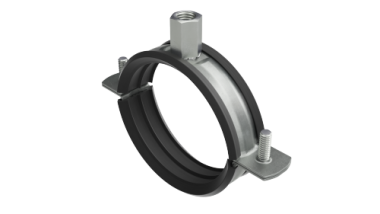 Фотография товара 'DKC BHM21100 Хомут для средних нагрузок с изоляцией с гайкой М8 для труб d 1"'