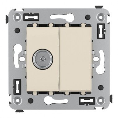 Фотография товара 'DKC 4405513 Розетка TV проходная в стену'