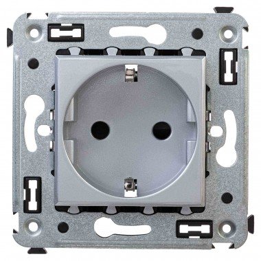 Фотография товара 'DKC 4404003 Розетка в стену, 2P+E, с з/ш, "Avanti"'