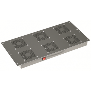 Фотография товара 'DKC R5VSIT8006FTB Потолочный модуль 6 вентиляторов для крыши напольных 19" IT-корпусов'