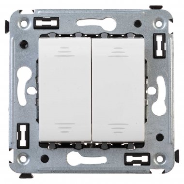 Фотография товара 'DKC 4400104 Выключатель двухклавишный в стену, "Avanti"'