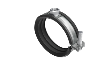 Фотография товара 'DKC BHLK10 L-образный кронштейн для воздуховода без виброгасителя под шпильку М8 / М10'