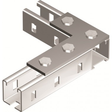 Фотография товара 'DKC BMD1022HDZ Пластина соединительная L-обр., длина 90х140 мм, 4отв.'
