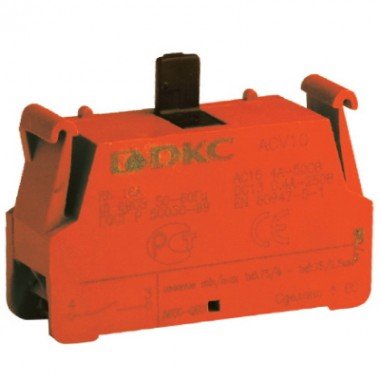 Фотография товара 'DKC ACV01 Контактный блок с клеммным безвинтовым зажимом, нормально-замкнутый'