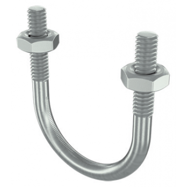 Фотография товара 'DKC BHU11212 Скоба монтажная U-образная с резьбой М10 с гайками для труб d 2 1/2"'