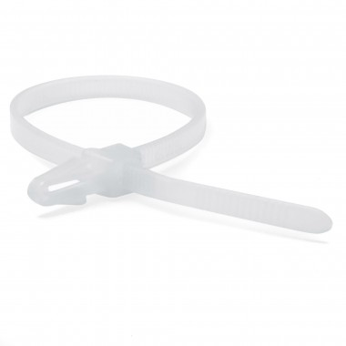 Фотография товара 'DKC 252155-M Хомут P6.6 с основанием, белый, 3,5x150'