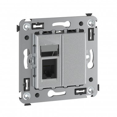 Фотография товара 'DKC 4404313 Телефонная розетка RJ-12 в стену одинарная'